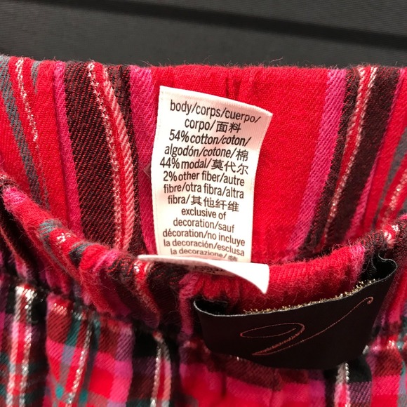 Victorias Secret Casual Sleepwear Pajama Pants Womens Size Medium M Red Black - Picture 5 of 7